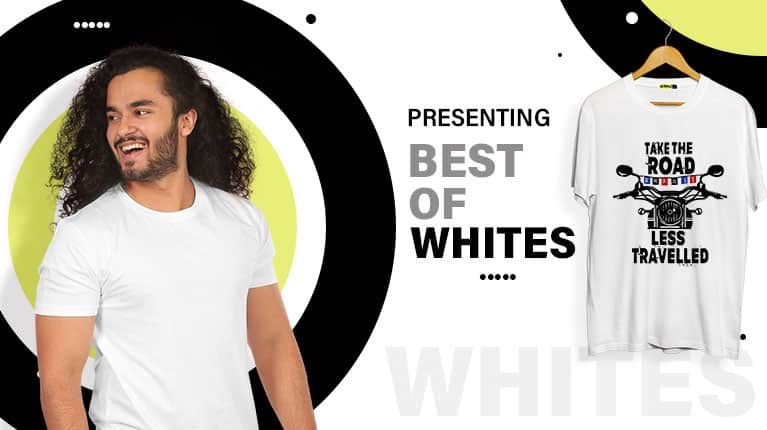 White T shirt: Buy White T Shirts Men Online in India - Beyoung.in
