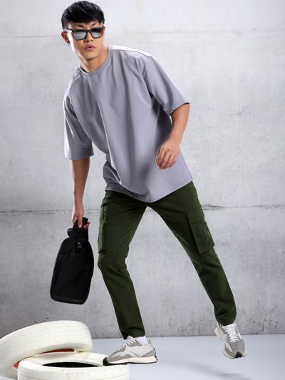 Buy Men Regular Fit Cargo Trousers Online at Best Prices in India - JioMart.