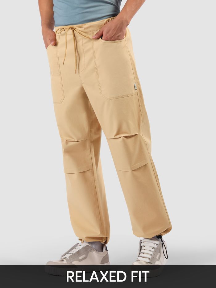Beige Elasticated Cargo