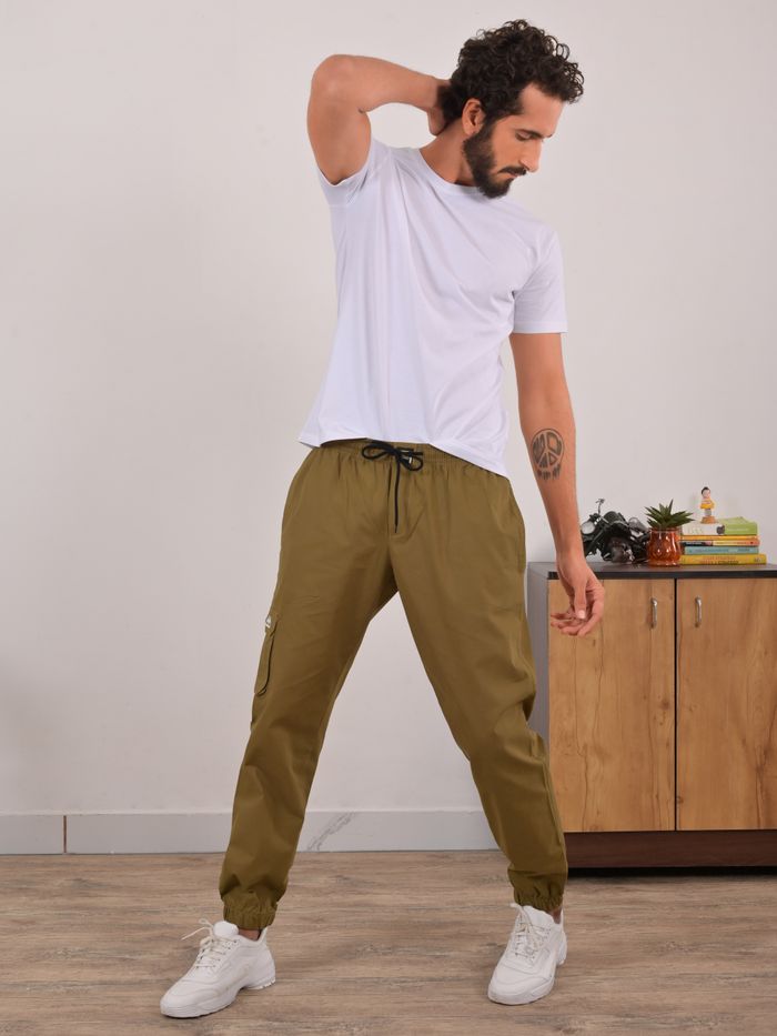 Buy Men Khaki Slim Fit Solid Casual Trousers Online  799560  Allen Solly