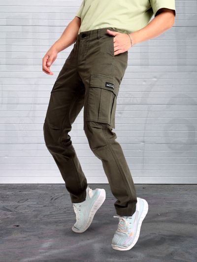 Kozzak grey hue solid cotton cargo trouser  G3MCT0703  G3fashioncom
