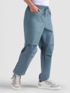 Smoky Blue Elasticated Cargo