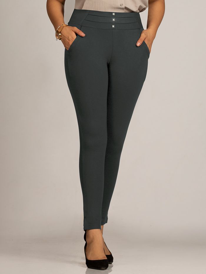 High Waist GREY DENIM POCKET JEGGINGS, Casual Wear, Skinny Fit at Rs 285 in  Ahmedabad