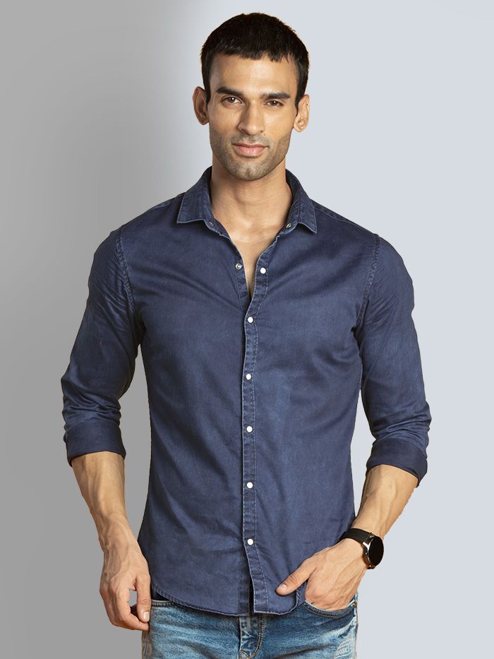 Kapitein Brie hospita Appal Buy Honorable Blue Denim Shirts for Men Online in India -Beyoung