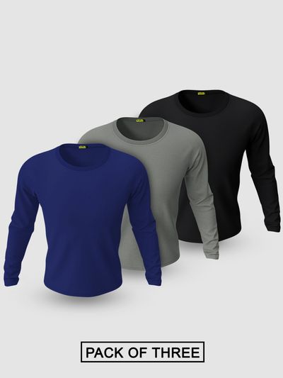 Buy Full Sleeve T-shirts Combo Online at Beyoung