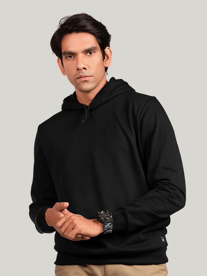 Buy Plain Black Hoodies for Men Online India @ Beyoung.