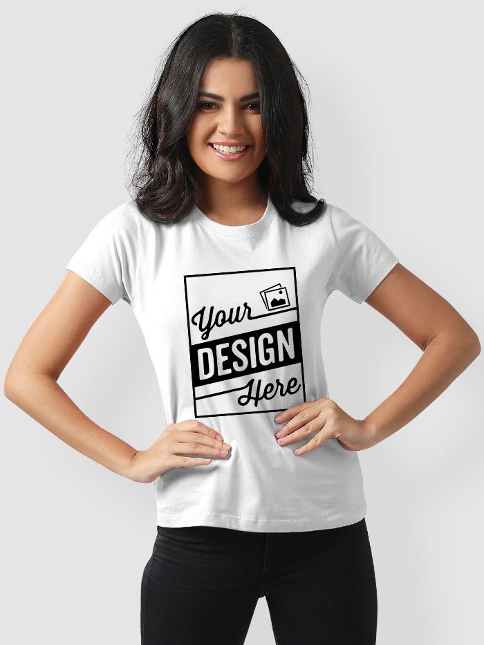 Buy Custom Women's T-shirt Online India - Best Printing Quality