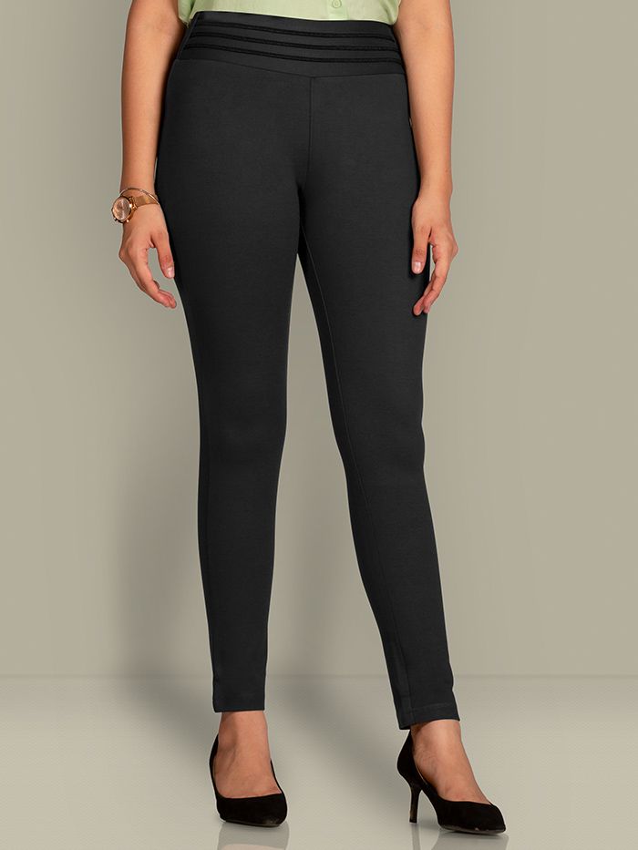 Buy Women's Black Jeggings Plain Jeans Online