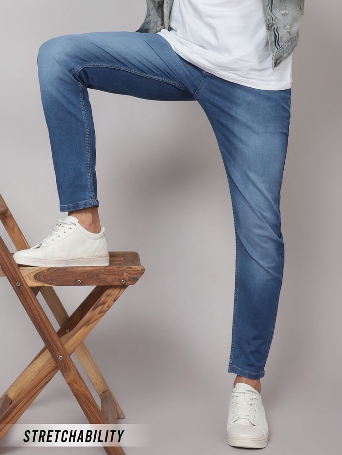 Skinny High Jeans - Dark denim blue - Ladies | H&M IN