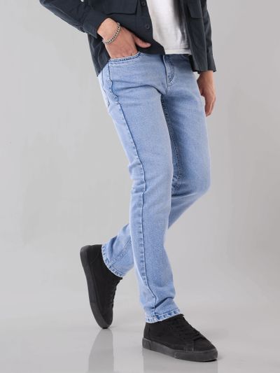 Buy LACE-UP SKINNY LIGHT-BLUE JEGGINGS for Women Online in India