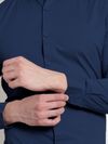 Navy Blue - Plain Cotton Shirts