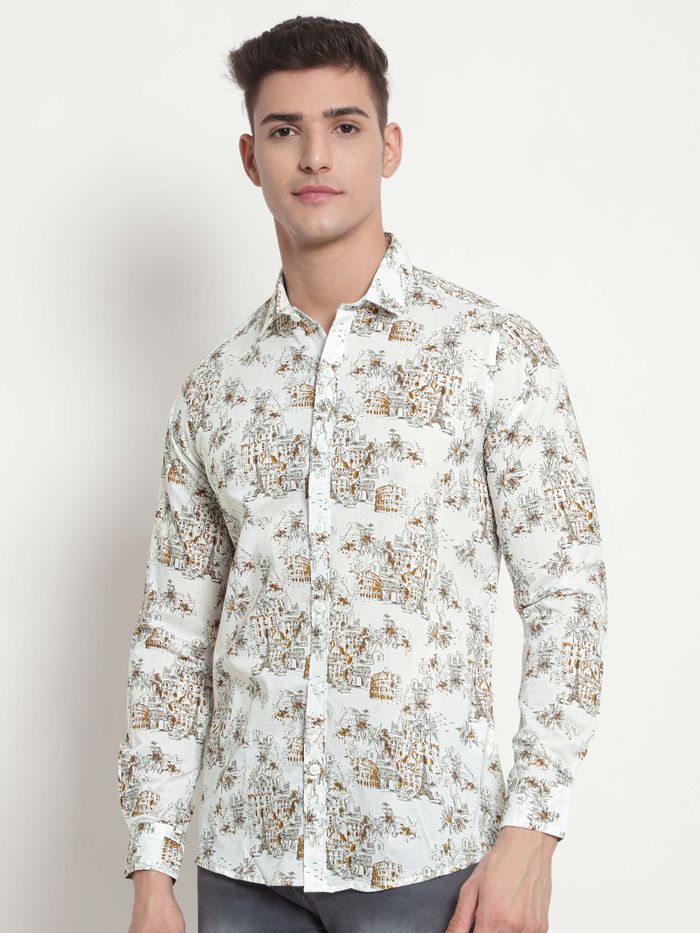Classic Cool Cotton shirt Mens - White Half Sleeve – Hindustan