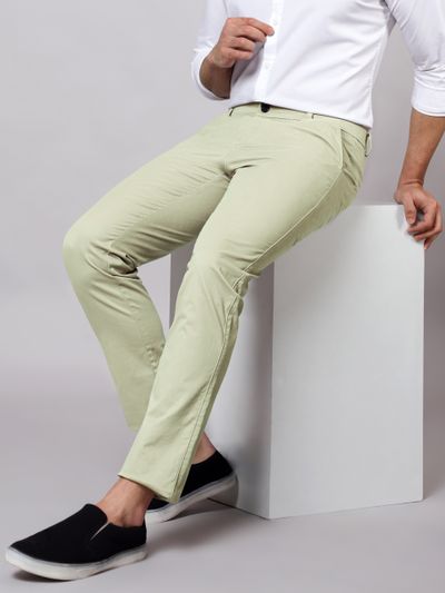 Cotton blazer and green chino pants | Hockerty