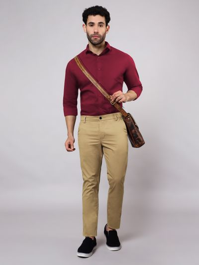 MANCREW Formal Pants for men - Formal Trousers Combo - Beige, Khaki