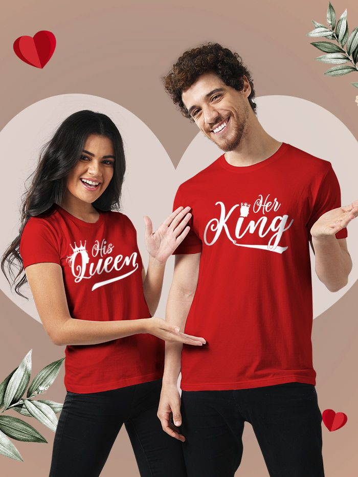 forskel Arv flyde Buy Royal King and Queen Couple T-Shirt Online India- Beyoung