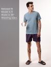 Plain Dark Violet Mens Boxer