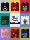 Latest Collection of printed combo t-shirts online at beyoung, 