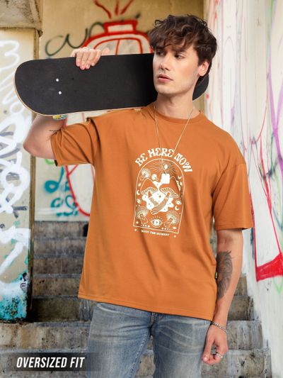 Buy Shake Em Up Printed Oversized T-shirt for Men Online in India - Beyoung