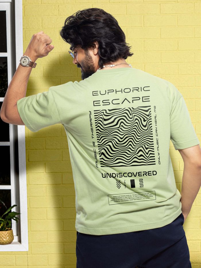 Buy Euphoric Escape Printed Oversized T-shirt for Men Online in India -  Beyoung