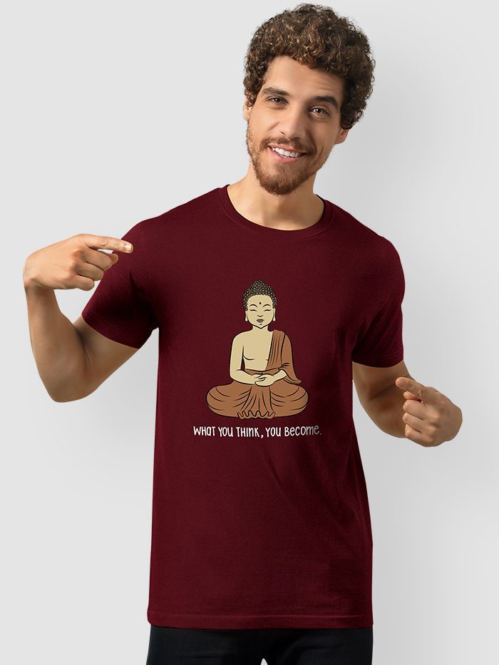 klaver Biskop Indføre Buy Buddha Printed Half Sleeve T-shirts Online India - Beyoung