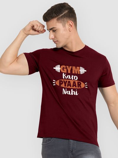 Gym Karo Pyaar Nahi Women's Plus Size T-shirt