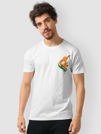 Plain White T shirt - Buy Plain White Half Sleeve T shirt Online - BeYOUng