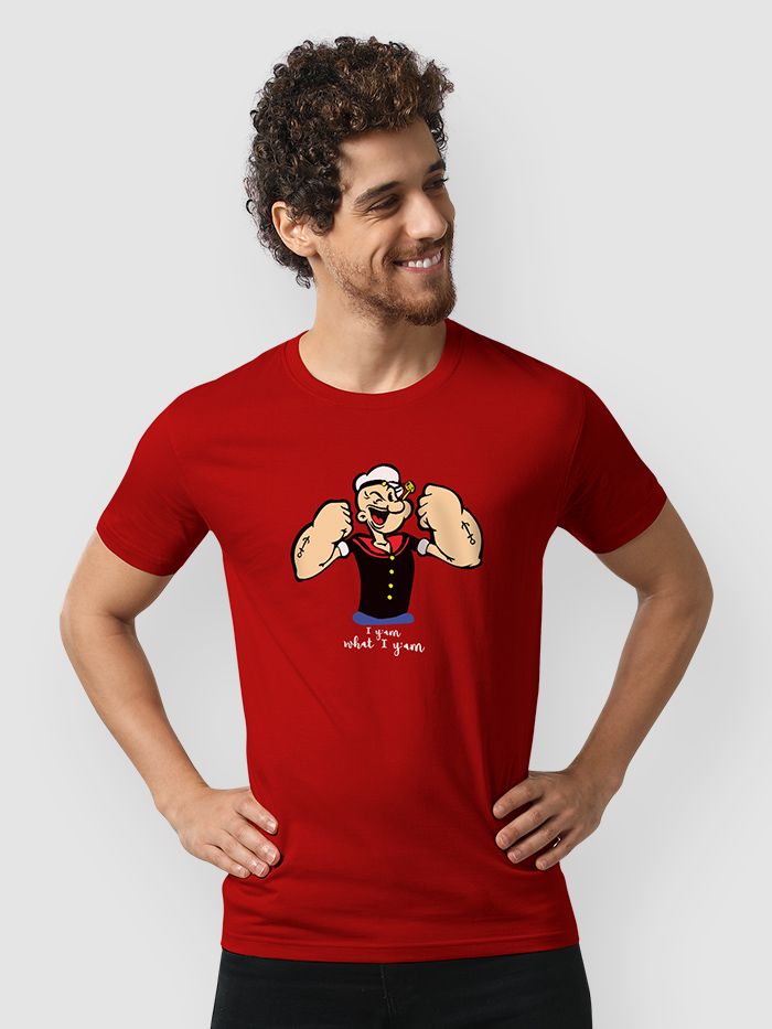 Popeye T Shirt: Popeye Printed Half Sleeves Online India | Beyoung