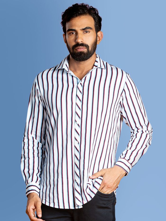And White Striped - Buy And White Striped online in India