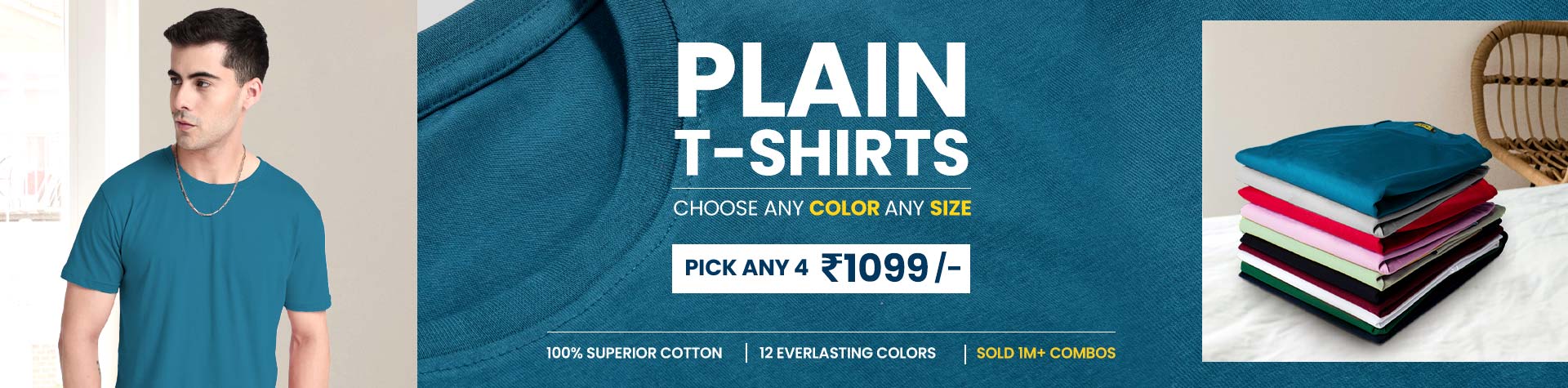 Men Plain T Shirts