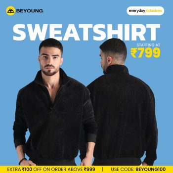 shop mens sweatshirts for winter online at Beyoung