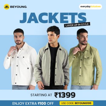 Trendy Jackets for Men Online at Beyoung