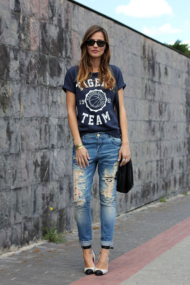 Styling Tips On How To Wear Boyfriend Jeans -Boyfriend Jeans Outfit Idea