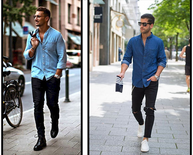 How to Wear Denim Shirt In Different 