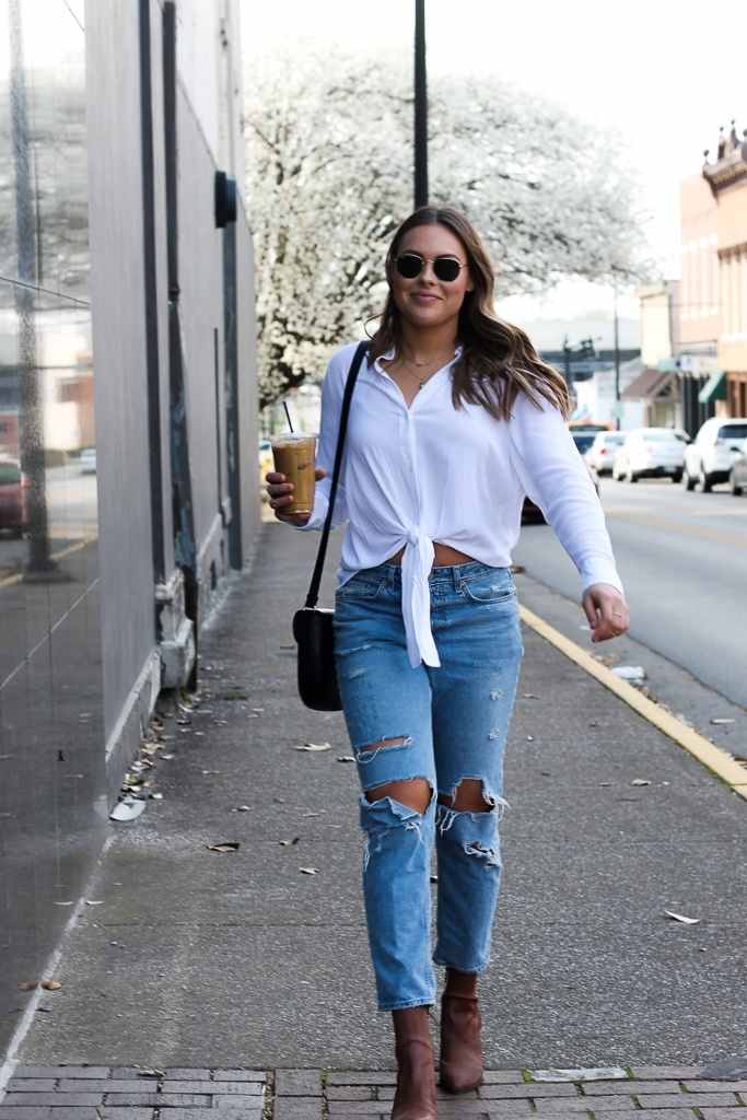 Ways To Wear Ripped Jeans Distressed Jeans In