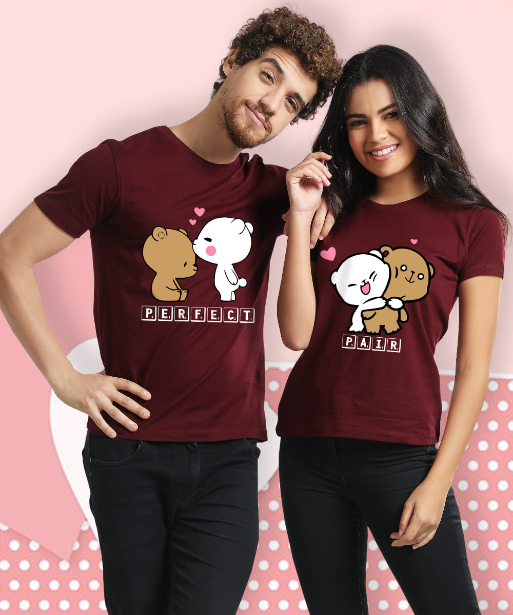 Checkout Latest Cute Couple T- Shirts Designs | Matching Couple Shirts