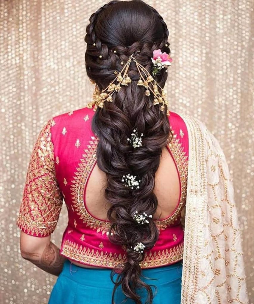 Simple Hairstyle For Indian Wedding Or Function - YouTube