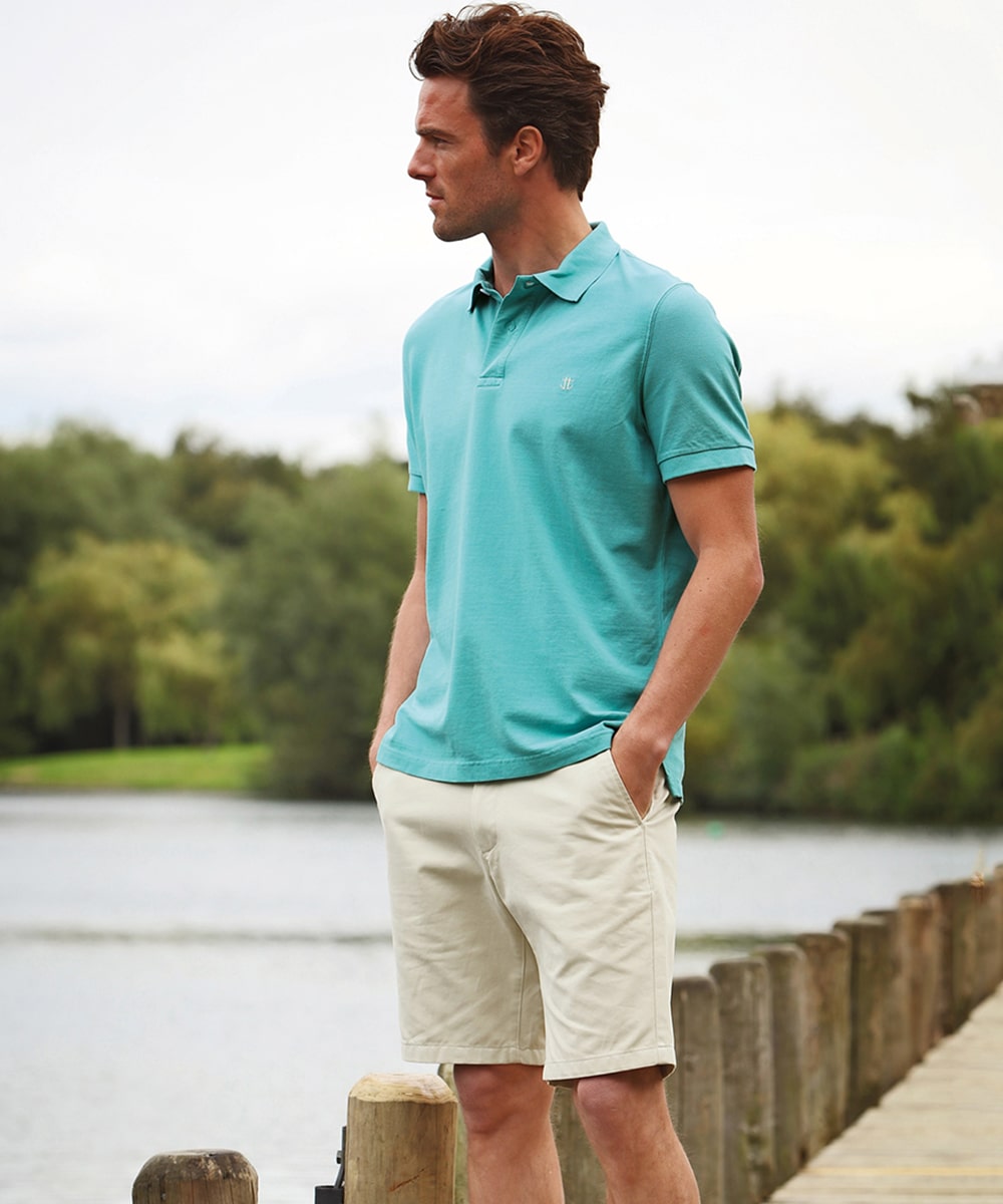 polo and shorts outfit