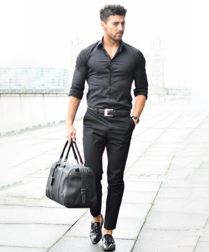 Buy Men Elegant Black Shirt Black Trouser for Office Wear Mens Online in  India  Etsy