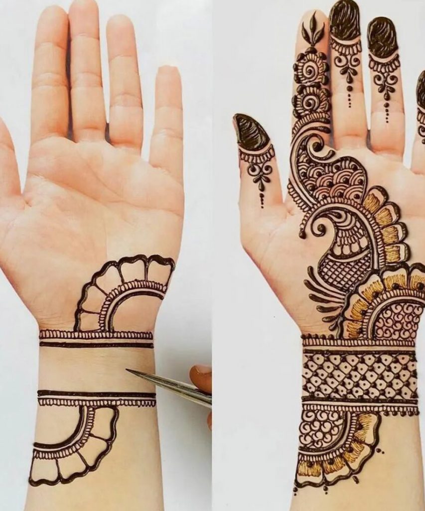 Simple Back Hand Mehndi Design For Beginners - Simple Mehndi Design For Eid  - video Dailymotion