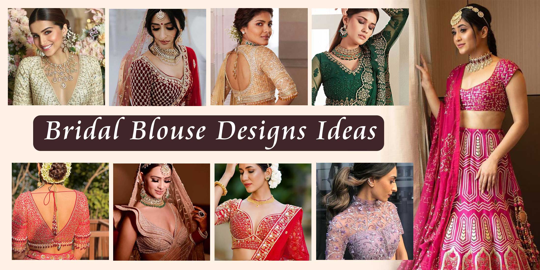Top 14+ Simple Bridal Blouse Designs Ideas for Wedding Season!