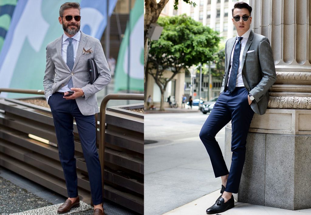 grey trouser matching blazer