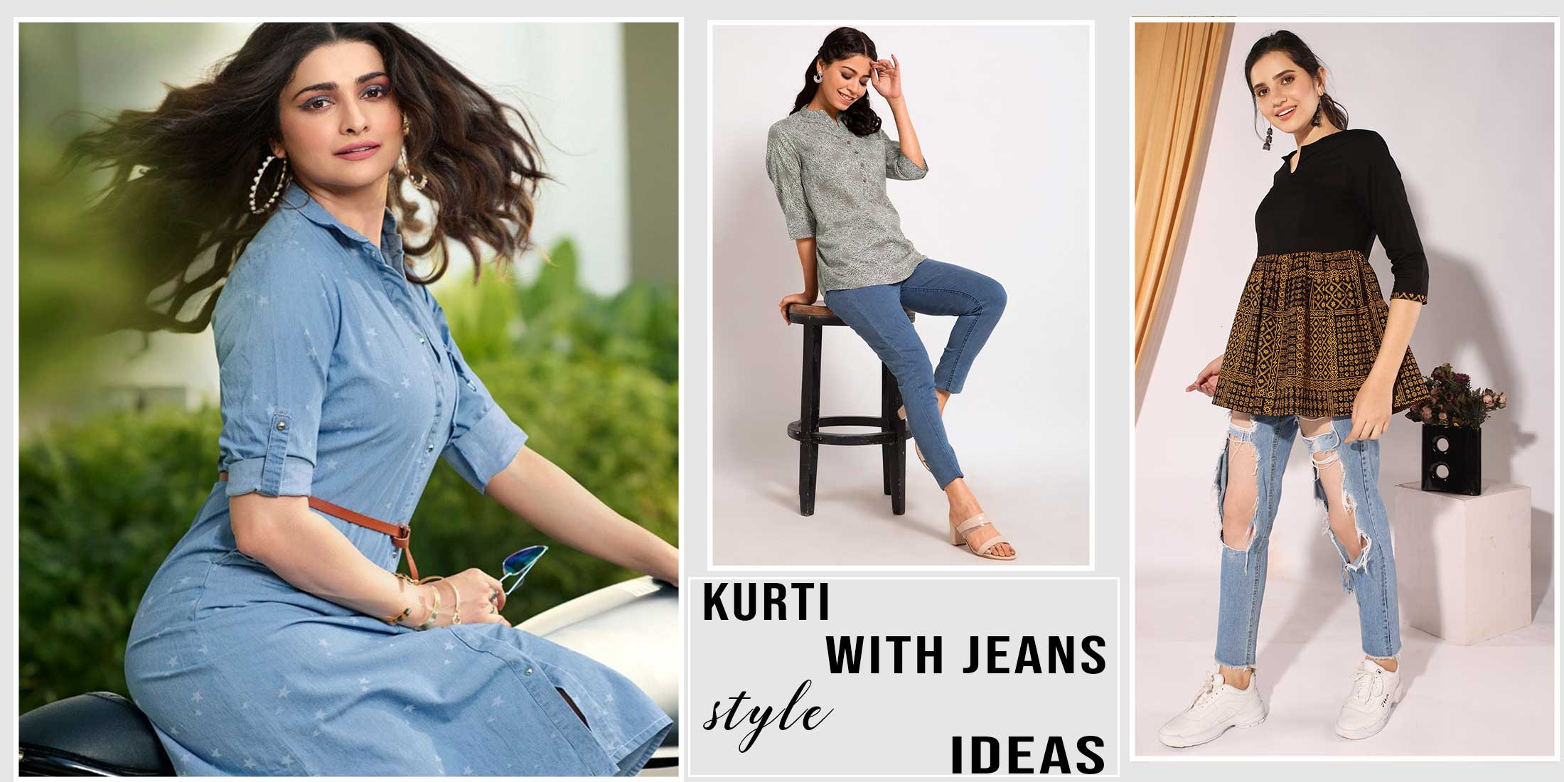 7+ Beautiful Kurti with Jeans Style Ideas 2023 - Best Jeans