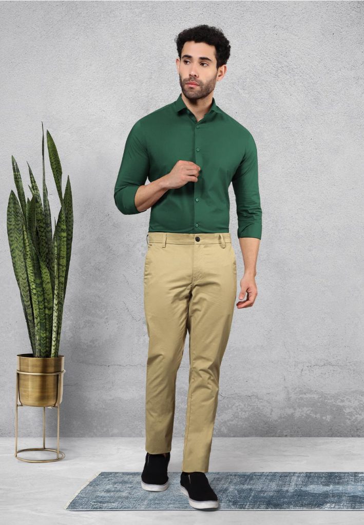 Green Shirt with Being Pant
