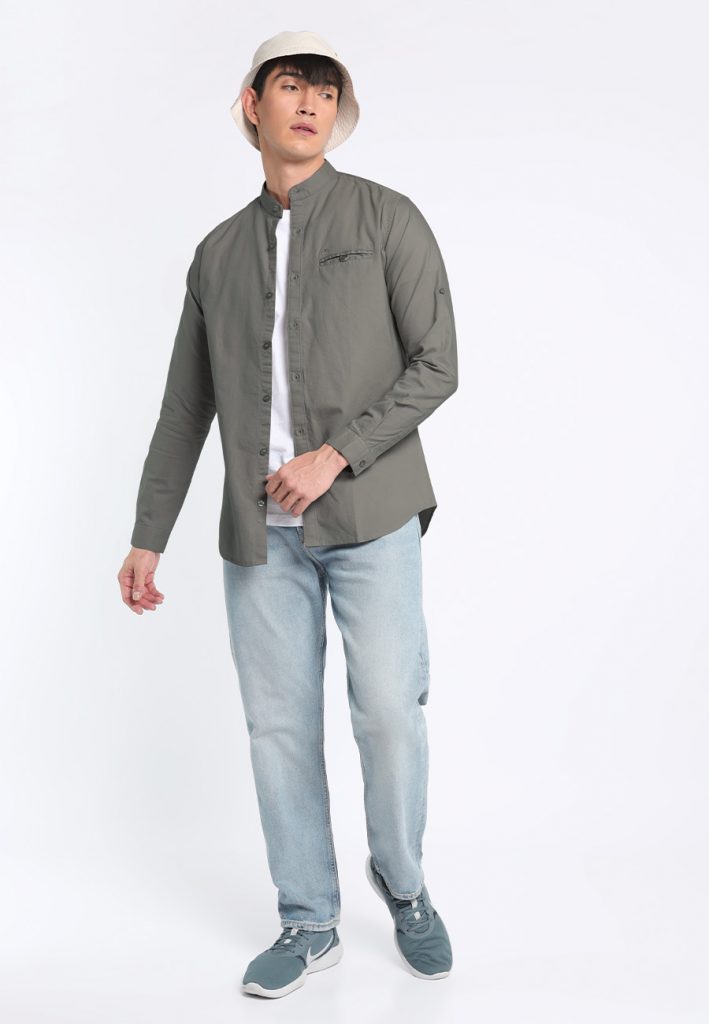 DEZANO Men's Denim Double Pocket Casual Shirt - Sky Blue : Amazon.in:  Clothing & Accessories