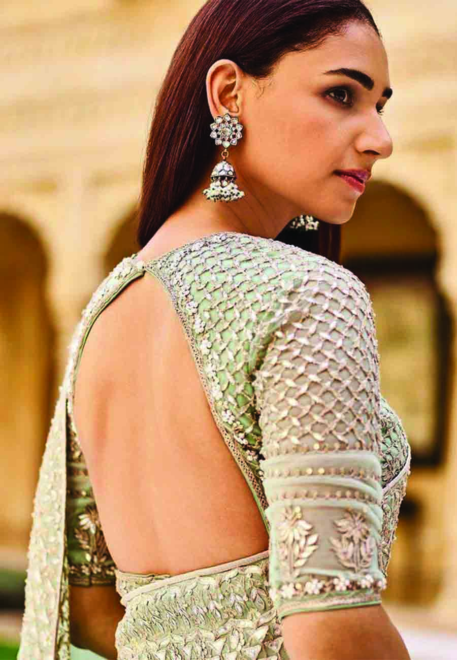 20 net blouse designs to wear with sarees or lehengas on your big