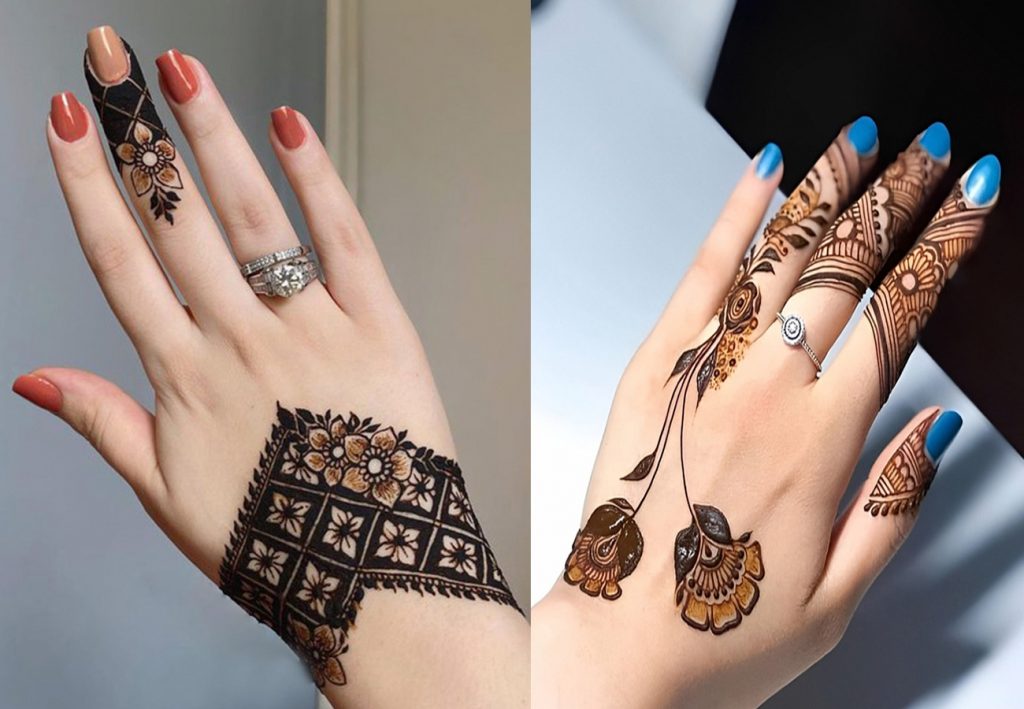 Mini Henna Tattoos with Modern Designs to Wear Anywhere