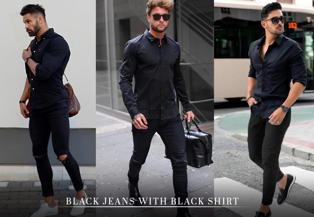 Black Jeans with Denim Shirt Smart Casual Spring Outfits For Men (5 ideas &  outfits) | Lookastic