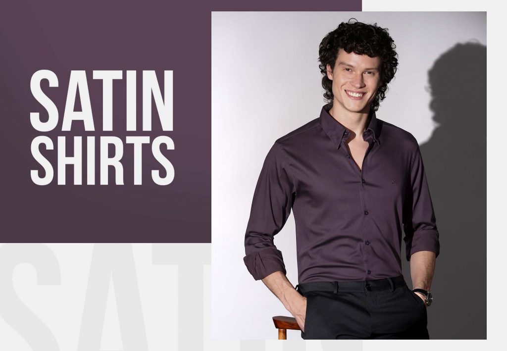different shirt styles for men - Satin Shirts