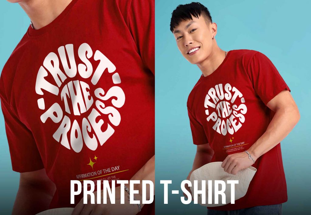 Printed T-shirt styles