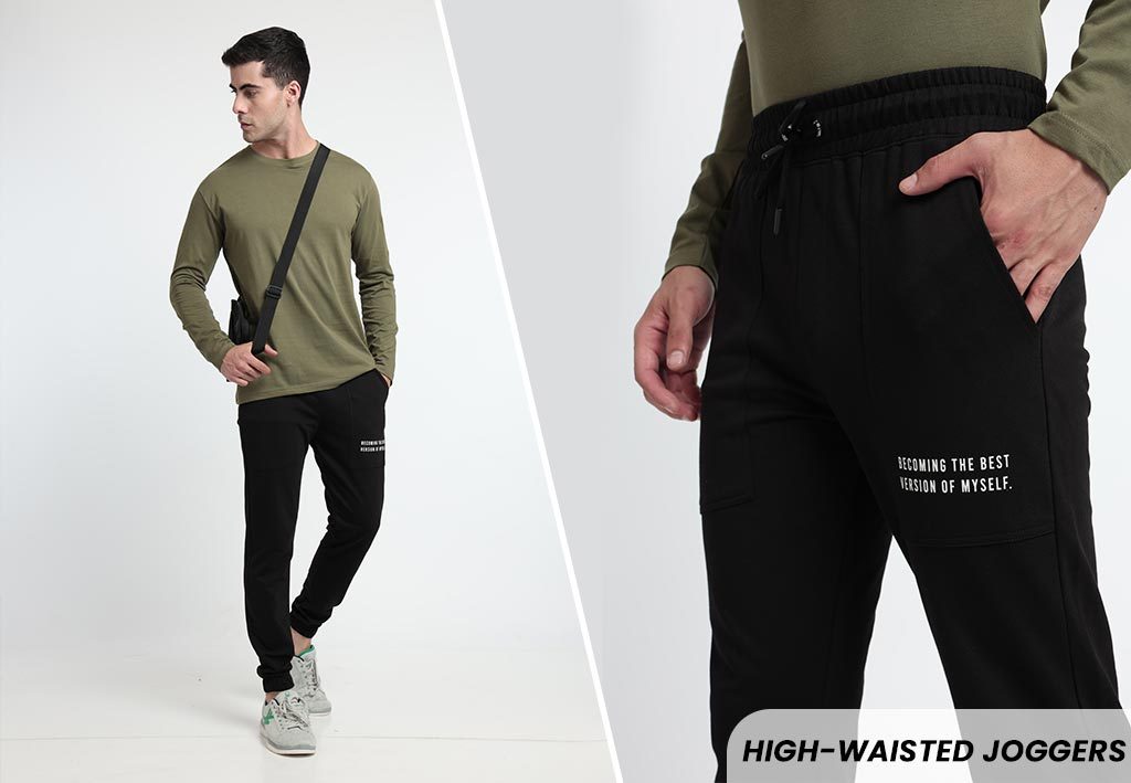 High-waisted Joggers